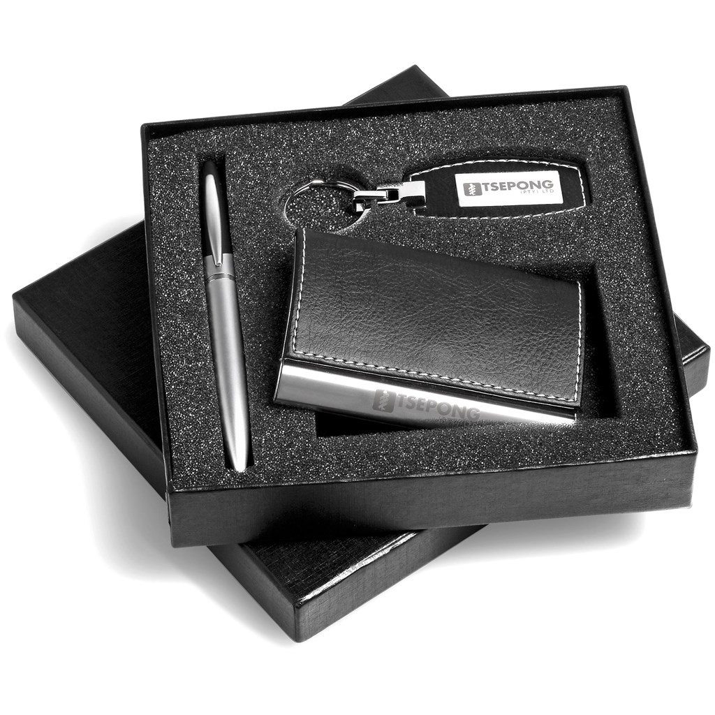 Alex Varga Norberg gift set with card holder, pen and keyring